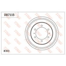 DB7115 TRW Тормозной барабан