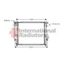 06002098 VAN WEZEL Радиатор, охлаждение двигателя