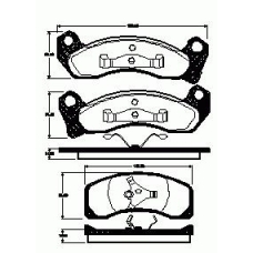 2517.00 ROADHOUSE Комплект тормозных колодок, дисковый тормоз
