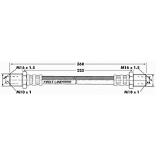 FBH6493 FIRST LINE Тормозной шланг