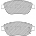 FSL1919 FERODO Комплект тормозных колодок, дисковый тормоз