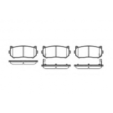 P7493.02 WOKING Комплект тормозных колодок, дисковый тормоз