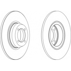 DDF276-1 FERODO Тормозной диск