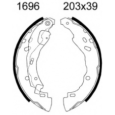 06451 BSF Комплект тормозных колодок