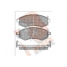RB1267 R BRAKE Комплект тормозных колодок, дисковый тормоз