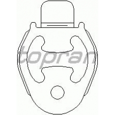 302 734 TOPRAN Кронштейн, глушитель
