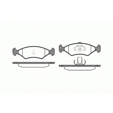0119.10 REMSA Комплект тормозных колодок, дисковый тормоз