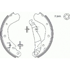 18492736409 S.b.s. Комплект тормозных колодок