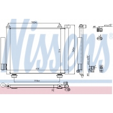 940315 NISSENS Конденсатор, кондиционер