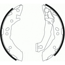 FSB586 FERODO Комплект тормозных колодок