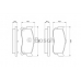 0 986 461 144 BOSCH Комплект тормозных колодок, дисковый тормоз