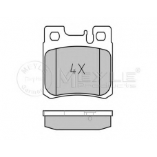 025 211 9715/PD MEYLE Комплект тормозных колодок, дисковый тормоз