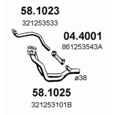 58.1023 ASSO Труба выхлопного газа