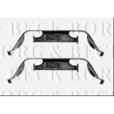 BBK1581 BORG & BECK Комплектующие, колодки дискового тормоза