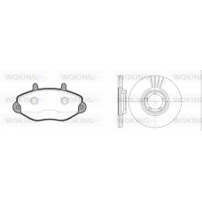 82923.00 WOKING Комплект тормозов, дисковый тормозной механизм