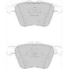 FD7116A NECTO Комплект тормозных колодок, дисковый тормоз