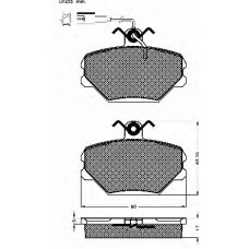 10162 BSF Комплект тормозных колодок, дисковый тормоз