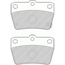 FSL1531 FERODO Комплект тормозных колодок, дисковый тормоз