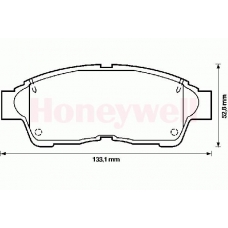 572333S STOP Комплект тормозных колодок, дисковый тормоз