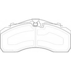 DCV4296PTS DURON Комплект тормозных колодок, дисковый тормоз