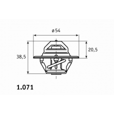 1.071.75 BEHR Термостат, охлаждающая жидкость