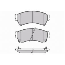 12-1343 E.T.F. Комплект тормозных колодок, дисковый тормоз