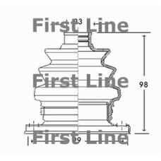 FCB2766 FIRST LINE Пыльник, приводной вал