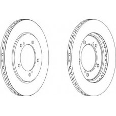 DDF1282 FERODO Тормозной диск