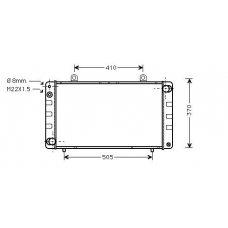 SB2002 AVA Радиатор, охлаждение двигателя