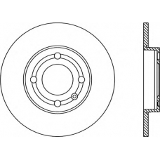 BDA1733.10 OPEN PARTS Тормозной диск