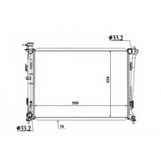50136 NRF Радиатор, охлаждение двигателя
