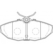 WBP24190A WAGNER LOCKHEED Комплект тормозных колодок, дисковый тормоз