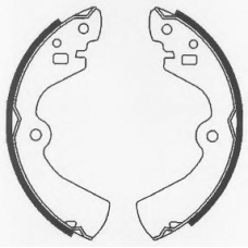 BS744 QUINTON HAZELL Комплект тормозных колодок