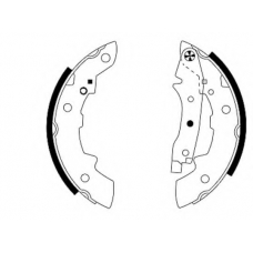 8DB 355 000-051 HELLA Комплект тормозных колодок