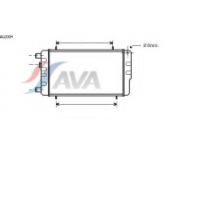 AU2004 AVA Радиатор, охлаждение двигателя