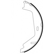 8DA 355 050-591 HELLA PAGID Комплект тормозных колодок, стояночная тормозная с