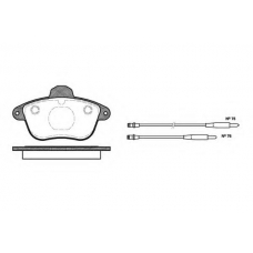 P5013.04 WOKING Комплект тормозных колодок, дисковый тормоз