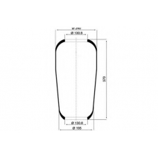 084.010-10A PE Automotive Кожух пневматической рессоры