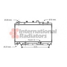 17002181 VAN WEZEL Радиатор, охлаждение двигателя