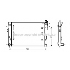 HY2204 AVA Радиатор, охлаждение двигателя