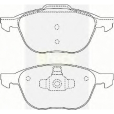 23723 00 BRECK Комплект тормозных колодок, дисковый тормоз