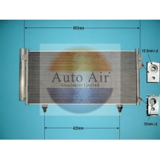 16-5012 AUTO AIR GLOUCESTER Конденсатор, кондиционер