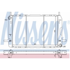 62207 NISSENS Радиатор, охлаждение двигателя