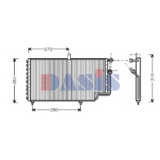 162005N AKS DASIS Конденсатор, кондиционер