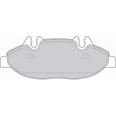 FSL1493 FERODO Комплект тормозных колодок, дисковый тормоз