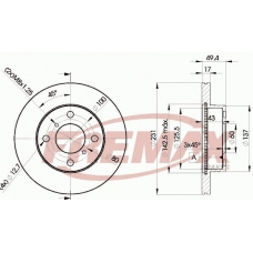 BD-6044 FREMAX Тормозной диск