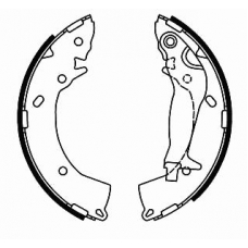 08670 KAWE Комплект тормозных колодок