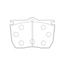 2901609561 JURID Комплект тормозных колодок, дисковый тормоз