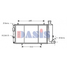 060550N AKS DASIS Радиатор, охлаждение двигателя