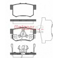 0325.04 METZGER Комплект тормозных колодок, дисковый тормоз